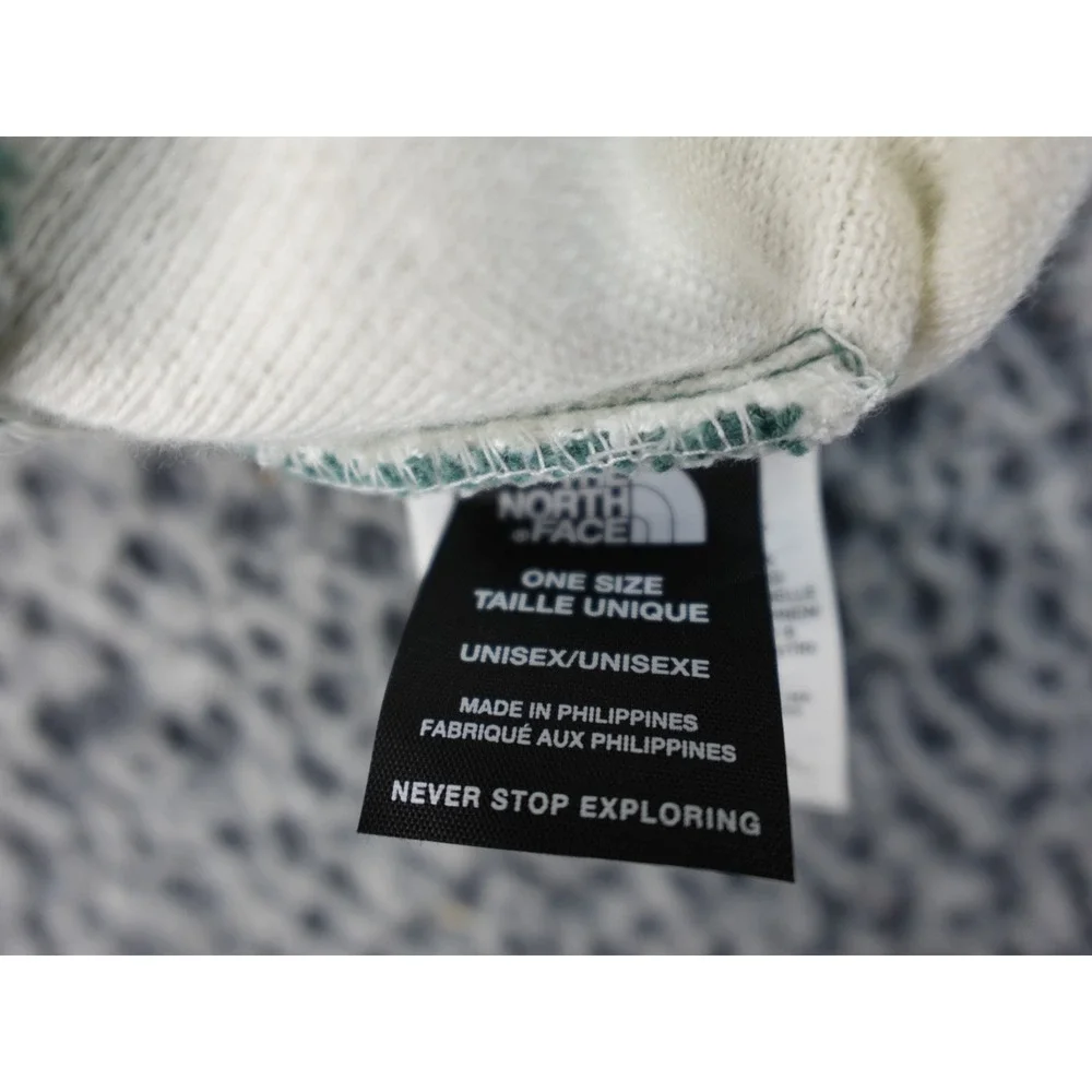 The‎ North Face Retro Logo Beanie Dark Sage Green Striped NF0A7WL8I0F-OS Mens OS